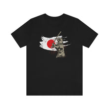 Load image into Gallery viewer, Samurai With Japan Flag T-Shirt - KultOfMars

