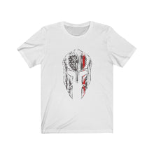 Load image into Gallery viewer, Thin Red Line Firefighter Support Spartan Helmet T-Shirt - KultOfMars
