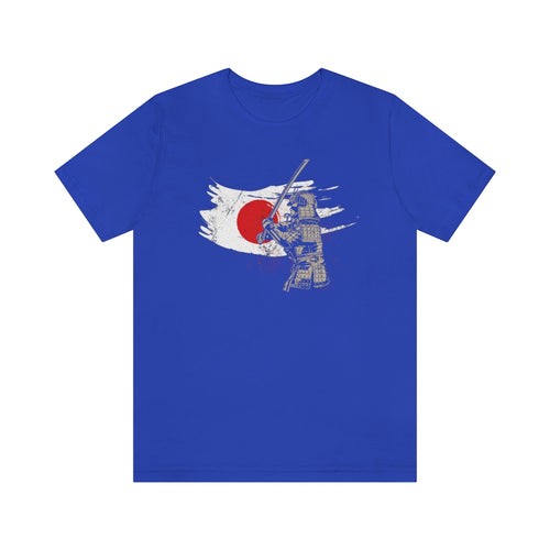 Samurai With Japan Flag T-Shirt - KultOfMars
