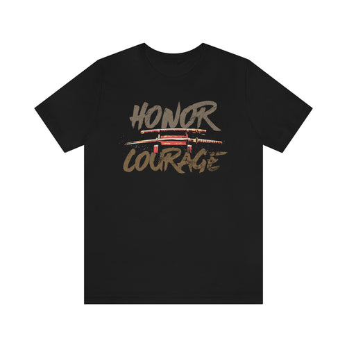 Honor & Courage Japanese Katana T-Shirt - KultOfMars