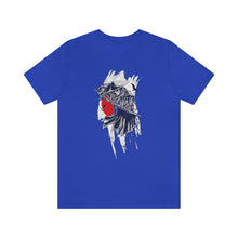 Load image into Gallery viewer, Samurai In Attacking Stance Japanese Flag T-Shirt - KultOfMars
