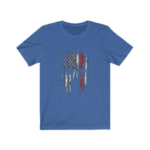 Load image into Gallery viewer, Thin Red Line Firefighter Support Spartan Helmet T-Shirt - KultOfMars
